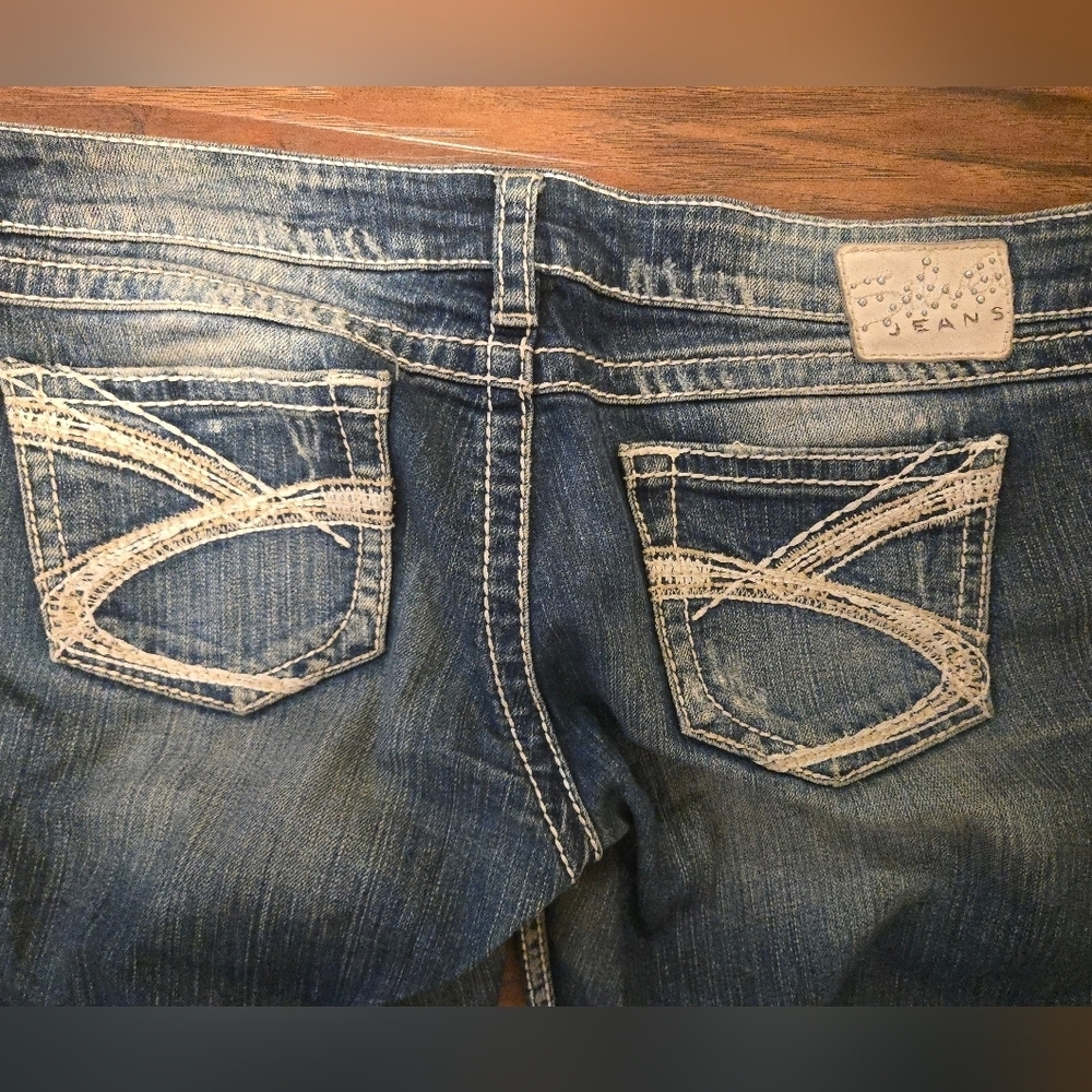 Silver Jeans Co Jeans Twisted Bootcut Distressed Womens Size 29/29 - Picture 3 of 7